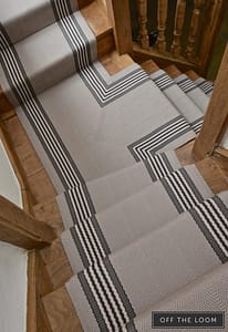 Off The Loom Berwick Moonstone stair carpet.