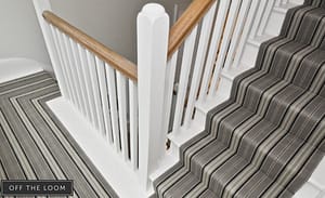 Off The Loom Lintzford Shale stair carpet.