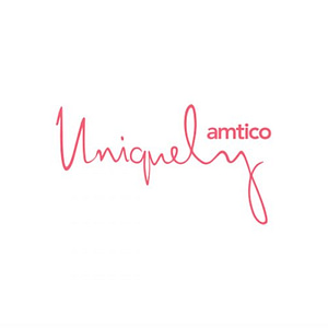The logo for the Uniquely Amtico brand. Red text on a white background.